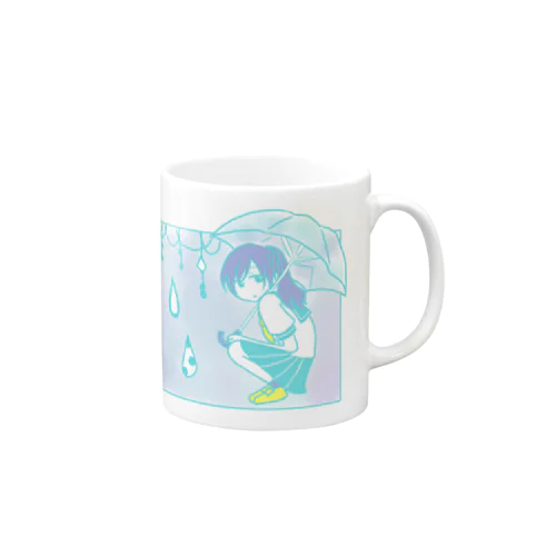 雨の日の女の子 Mug