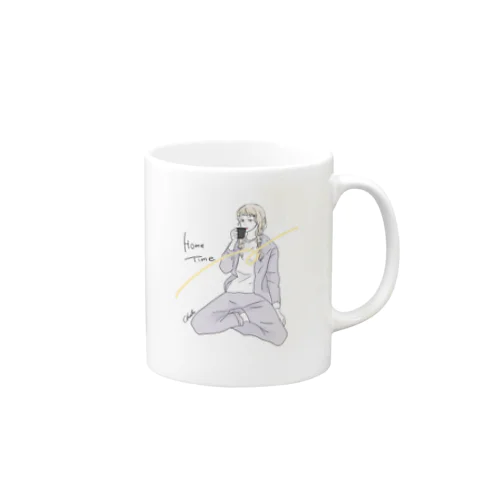 おうち時間女の子 Mug