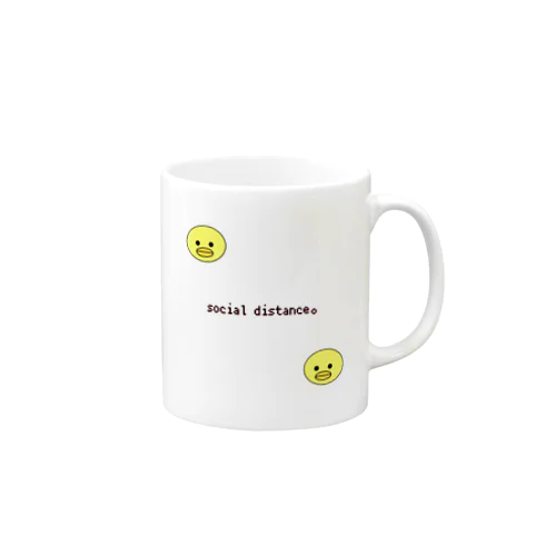 social distance。 Mug