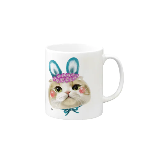 うさぎねこ Mug