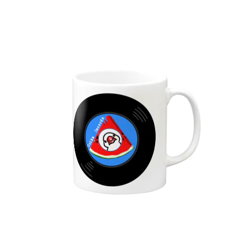 すいかレコード白文鳥 Mug