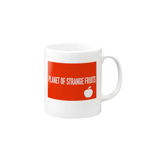 Planet of strange fruits ロゴ２ マグカップ