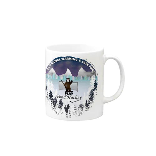 Pond Hockey Tee Mug