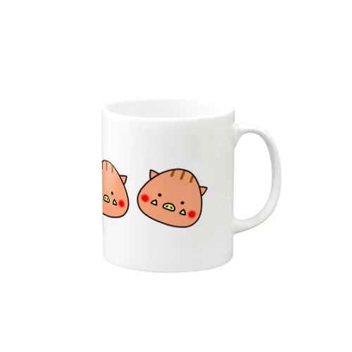 3匹のいのっちょさん Mug