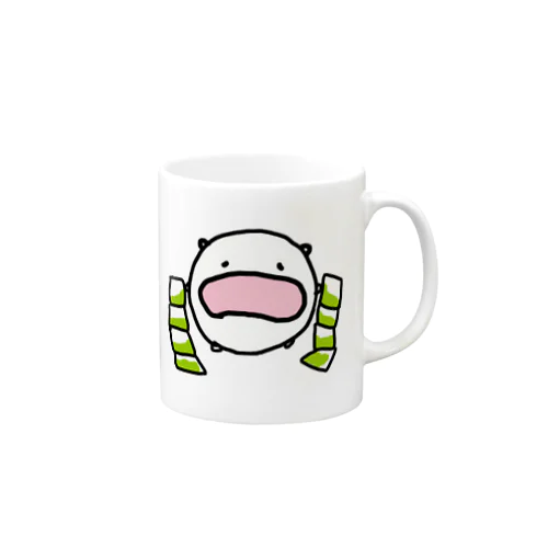 緑茶パックが連なってるタイプで絶望するねこです Mug