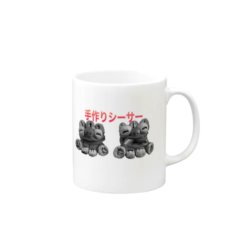 手作りシーサーシャツ Mug