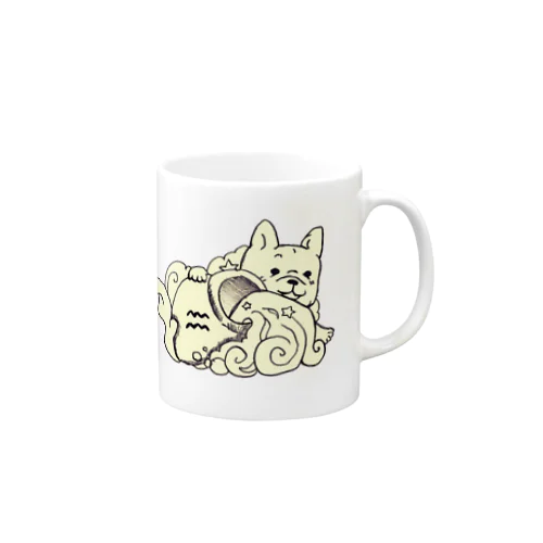 水瓶座 フレブル Mug