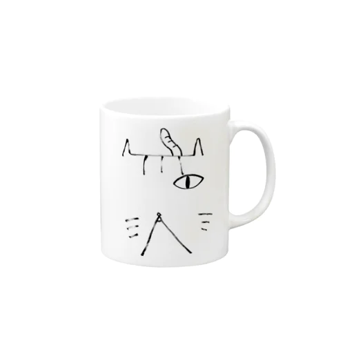 片目のねこ Mug