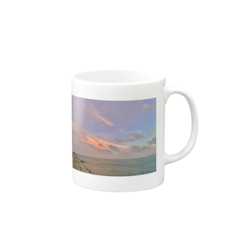 colorful sky. Mug