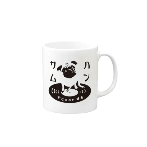 ハンサムレコードロゴ（黒） Mug