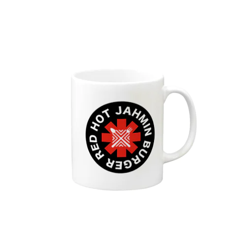 Jahmin’ Red Hot Burger Logo Mug