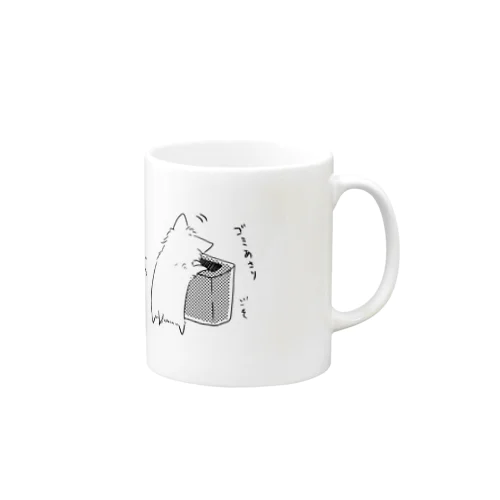 ゴミ箱をあさるよーきー Mug