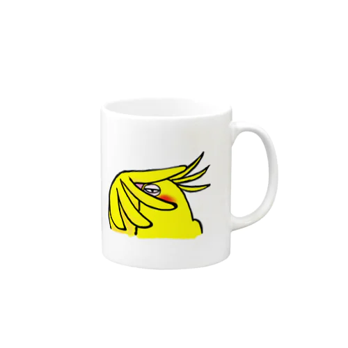 オカメインコのルビー　チラッ Mug