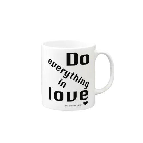 Do everything in love マグカップ