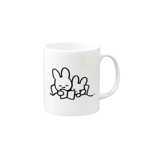 うさぎおやこのベッドタイム Mug