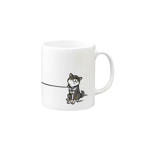 イヤイヤ柴犬（黒柴） Mug