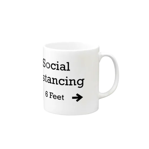 Social Distancing 6 Feet Mug