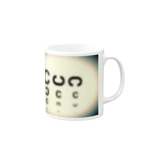 視力低下 Mug