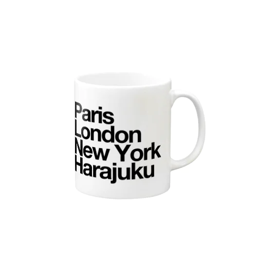 原宿 (Harajuku) Paris London New York マグカップ