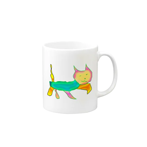 覚醒した 猫マン２ Mug