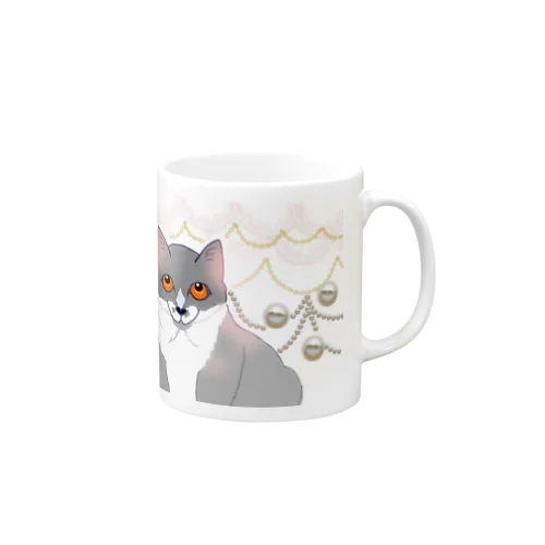 愛らしい子猫の上目遣い Mug