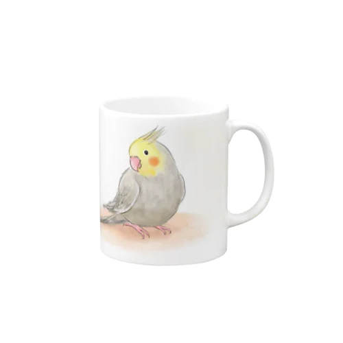 オカメインコ　シナモン【まめるりはことり】 Mug