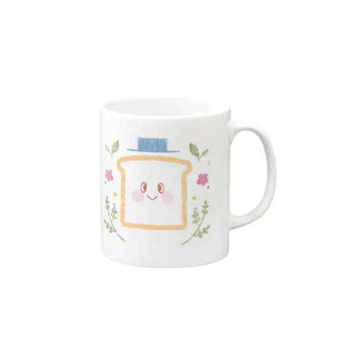 左右対象の食パン Mug