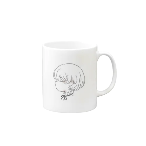 横顔の男の子 Mug