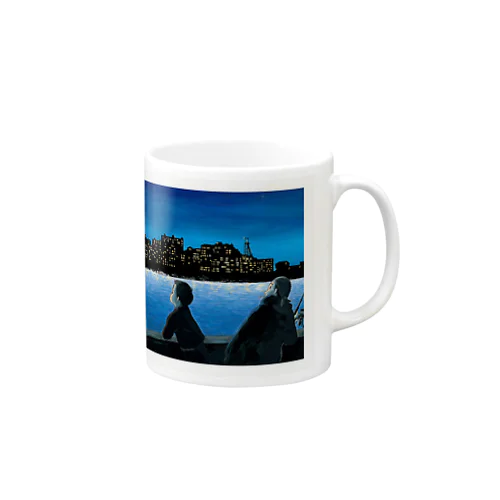 軍艦島 Mug