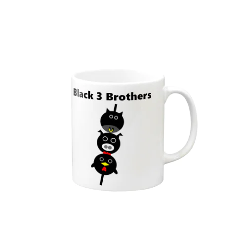 Black 3 Brothers マグカップ