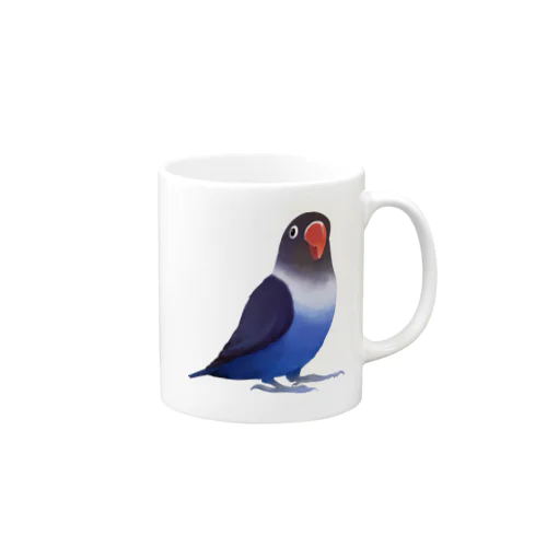 ボタンインコ　おすましコバルトブルー【まめるりはことり】 Mug