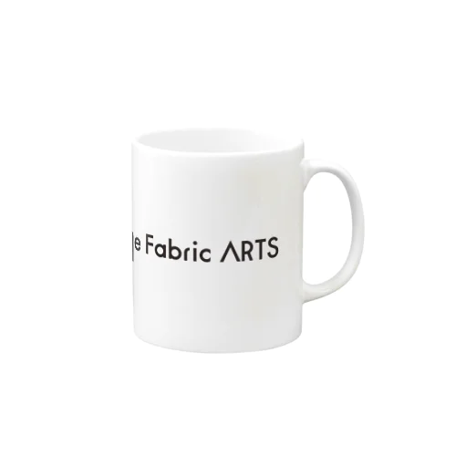 TheFabricARTSロゴ黒 マグカップ