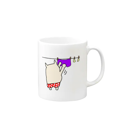 お洗濯ミルミル👕👙 Mug