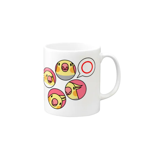 オカメインコまる〇【まめるりはことり】 Mug