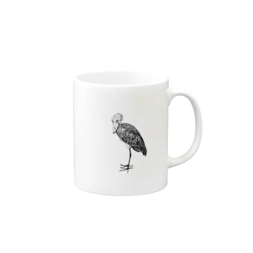 考える鳥 Mug