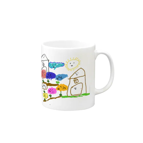 お家さんと兄弟のお花さんたち Mug