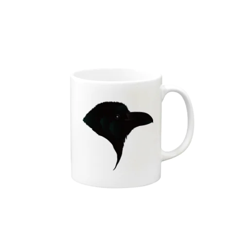 ハシブトガラス Mug