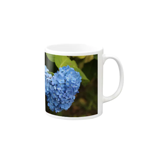 ハート紫陽花 Mug