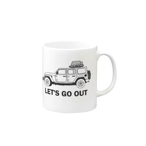 LET'S GO OUT Mug