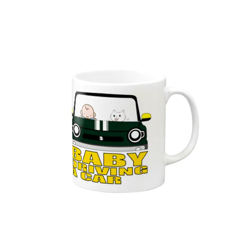 BABY DRIVING A CAR 2 Mug