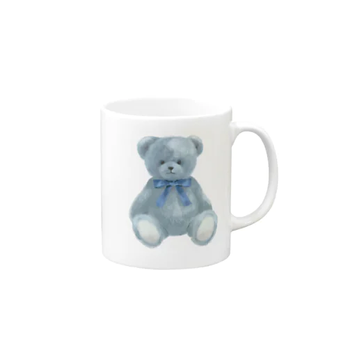 Teddy (blue) マグカップ