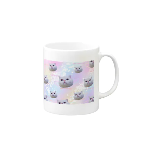 夢カワイイねこ天使（大群） Mug