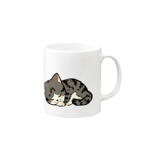 ねこのチビ：おやすみ Mug