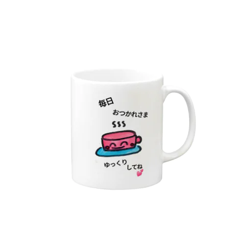 ピンクのマグカップ! Mug