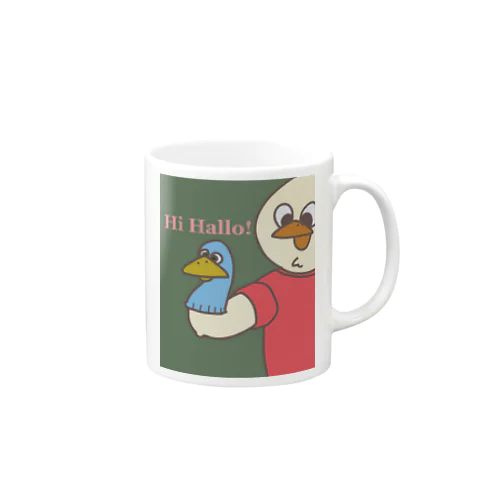 こんにちは鳥 Mug