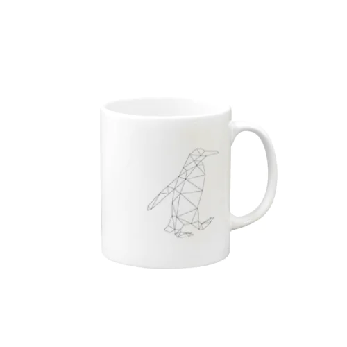 【動物ポリゴン　ペンギン】 Mug