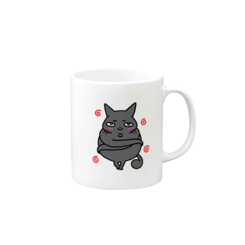 黒猫レイリー2 マグカップ