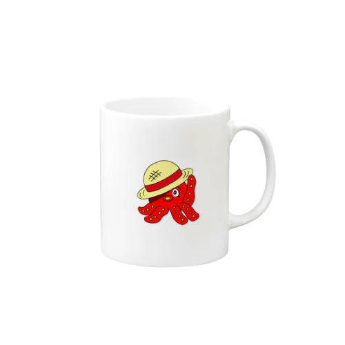 たこと麦わら帽子 Mug