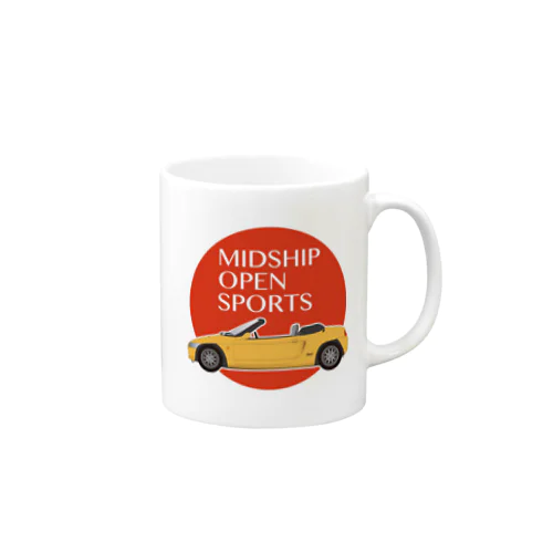 黄色いオープンカー Mug