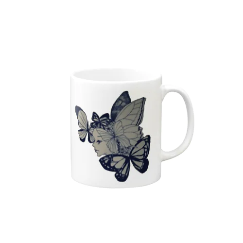 蝶の妖精 マグカップ
